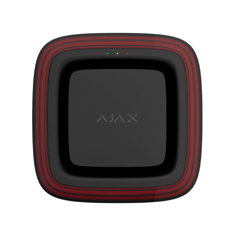 Бездротовий адресний пожежний оповіщувач Ajax EN54 FireProtect (Sounder/VAD) Jeweller black світлозвуковий