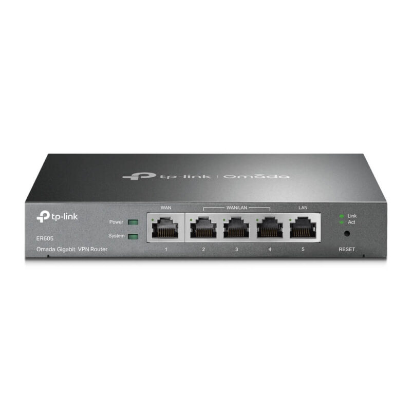 Мультисервісний маршрутизатор TP-LINK ER605 1xGE LAN 1xGE WAN 3xGE LAN VPN Omada