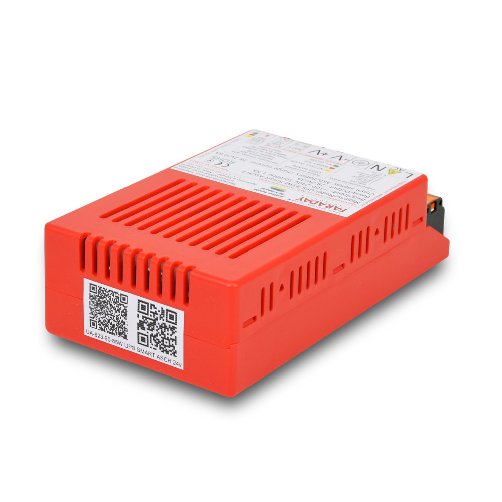 Безперебійний блок живлення Faraday Electronics БП UPS 85W Smart ASCH PL 24В під акумулятор 12-18А/г в пластиковому корпусі — изображение 2