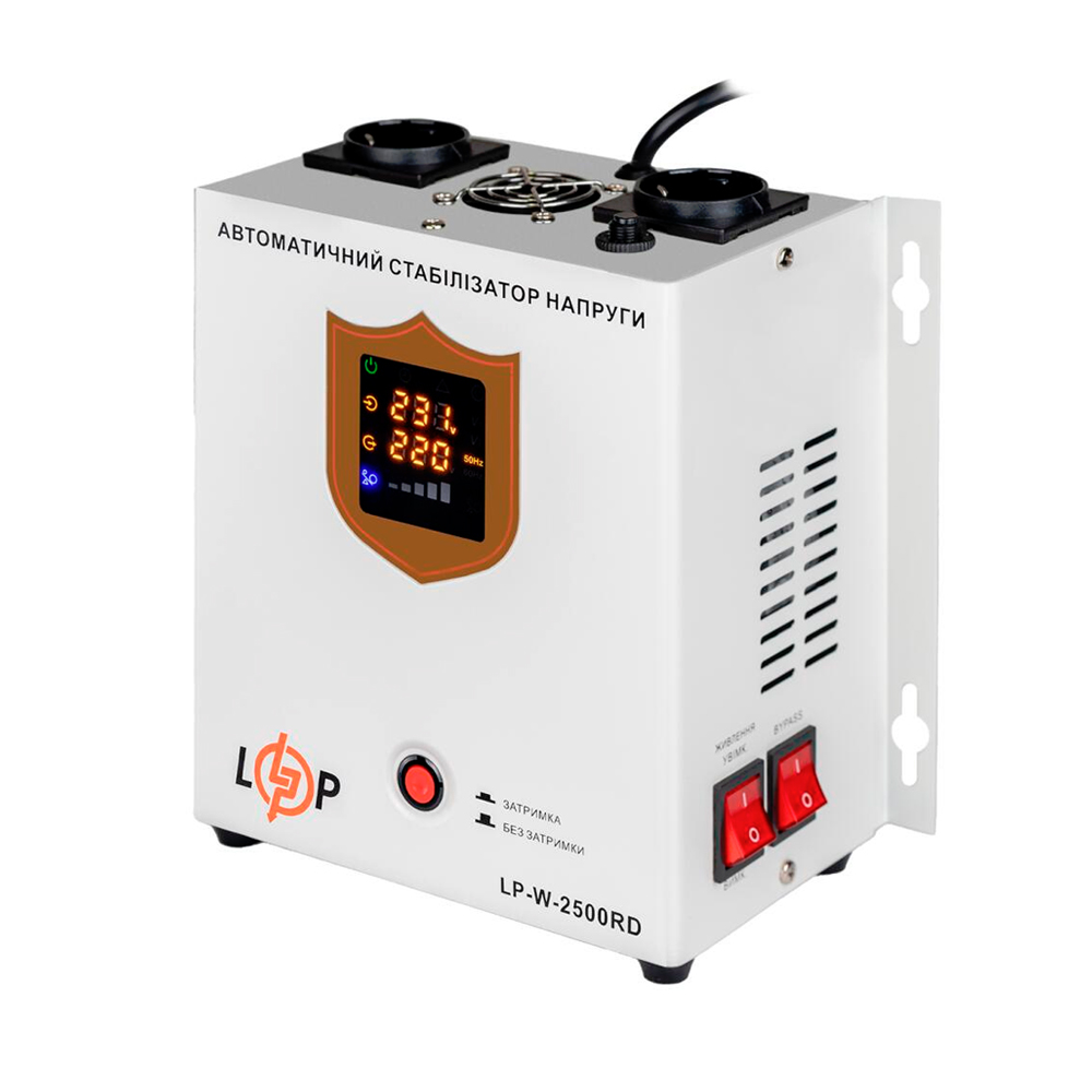 Стабілізатор напруги Logicpower LP-W-2500RD (1500Вт/7 ступ) — изображение 2