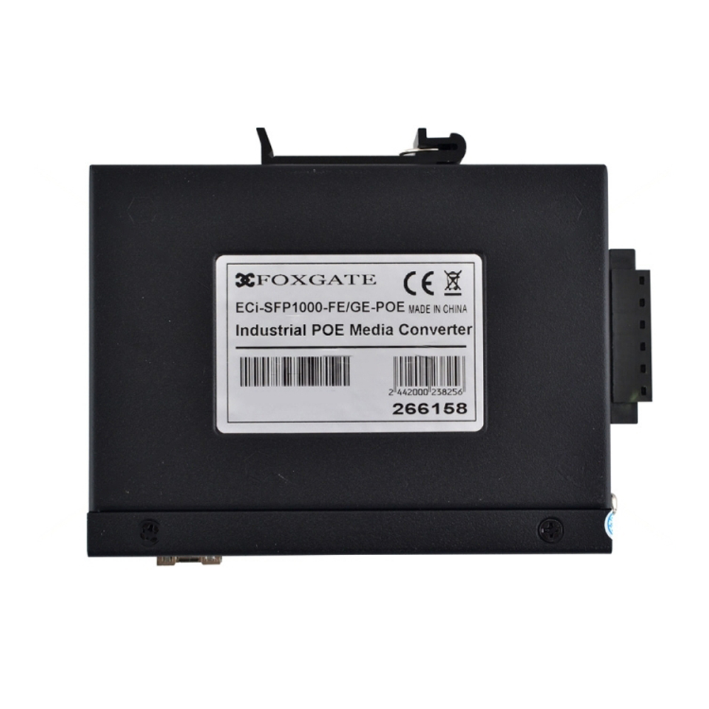 Медіаконвертор FoxGate ECi-SFP1000-FE/GE-POE індустріальний з POE — изображение 4