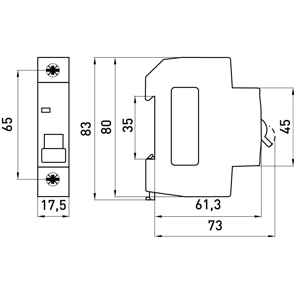 Автоматичний вимикач Lightwell MCB 1P 25A (DZ47-63 C25) — изображение 4