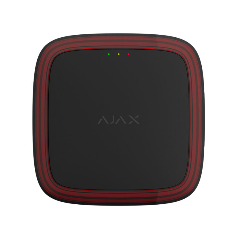 Бездротовий адресний пожежний оповіщувач Ajax EN54 FireProtect (VAD) Jeweller black світловий