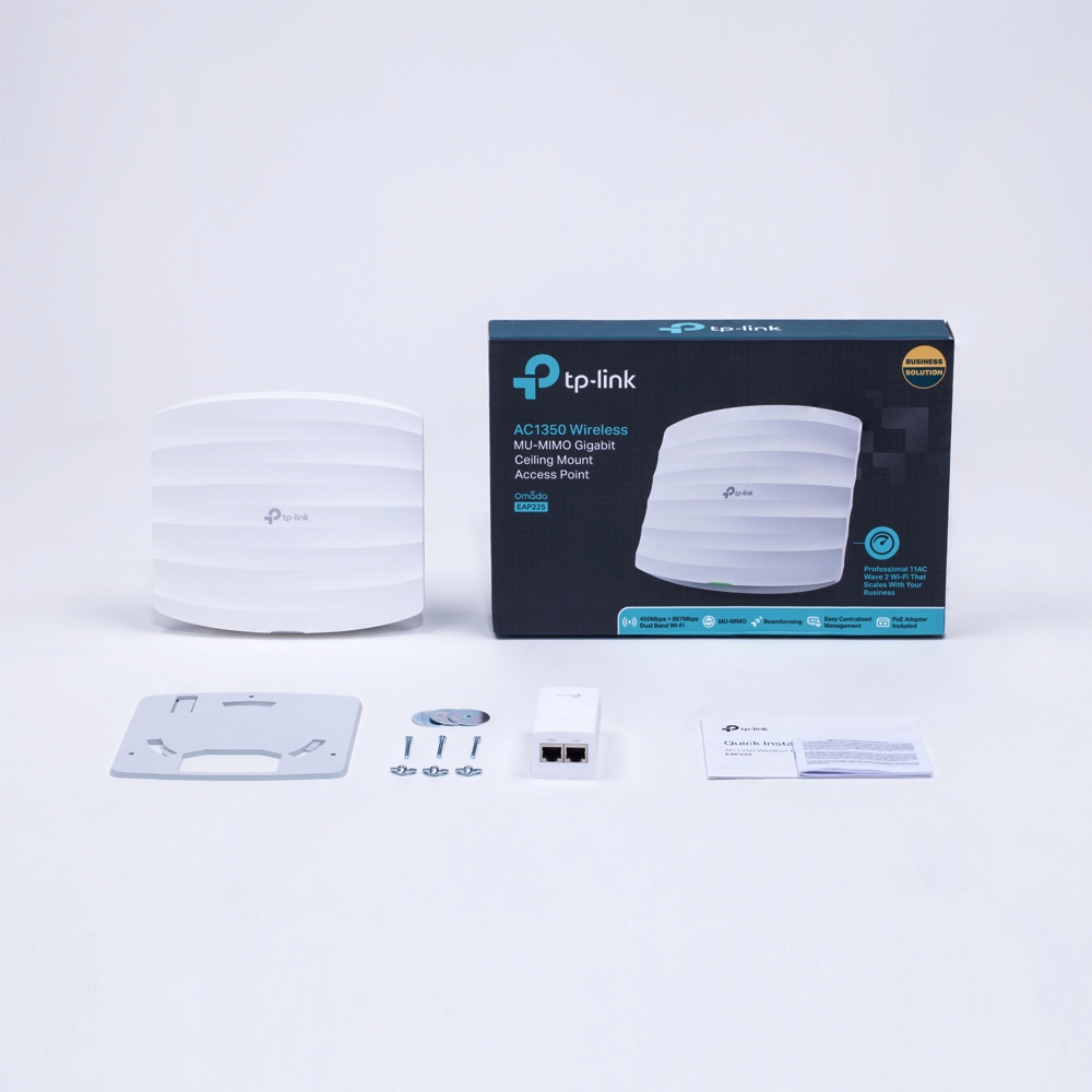 Точка доступу TP-Link AC1350 EAP225 V3 гігабітна з кріпленням на стелю — изображение 6