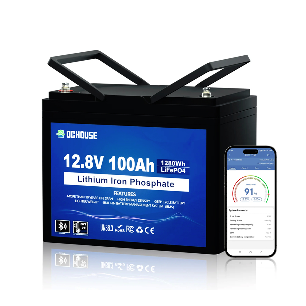 Акумулятор LiFePO4 DC HOUSE 12.8V 100Ah Bluetooth — изображение 2
