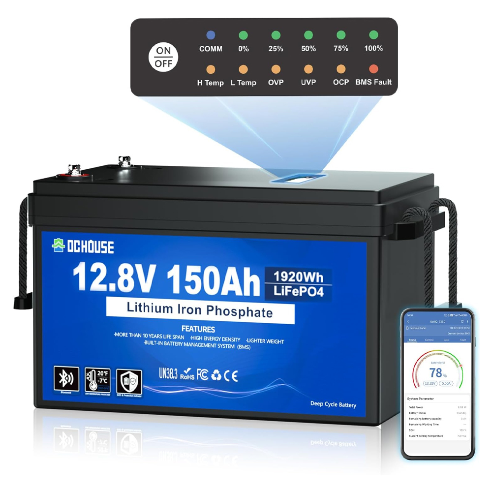 Акумулятор LiFePO4 DC HOUSE 12.8V 150Ah Bluetooth (ECO-LFP1215005) — изображение 4