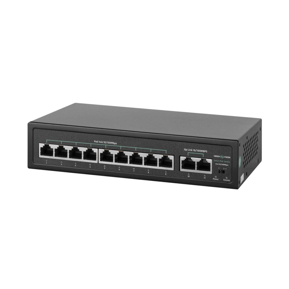 Комутатор мережевий GreenVision POE GV-016-D-09+2P — изображение 2