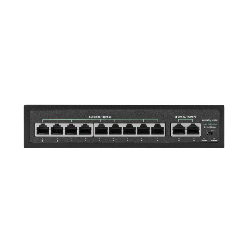 Комутатор мережевий GreenVision POE GV-016-D-09+2P — изображение 3