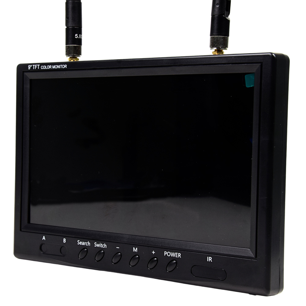 Монітор FPV LCD 9 дюймів із вбудованим приймачем 5.8 GHz для квадрокоптера