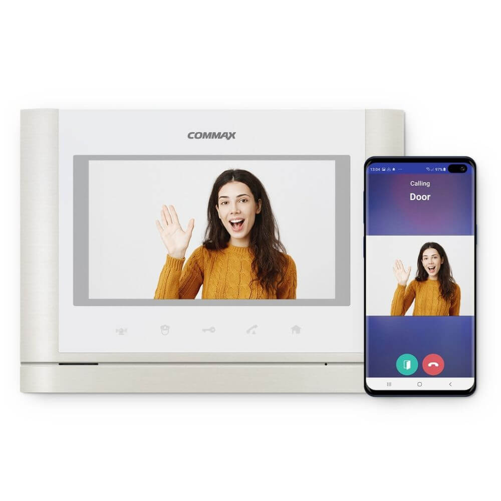 Wi-Fi відеодомофон 7" Commax CMV-70MX з переадресацією виклику у застосунок на смартфон — изображение 5