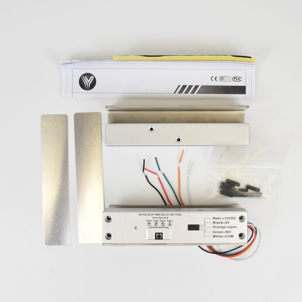 Замок ригеля YB-500U (LED) на скляні двері без рами — изображение 3