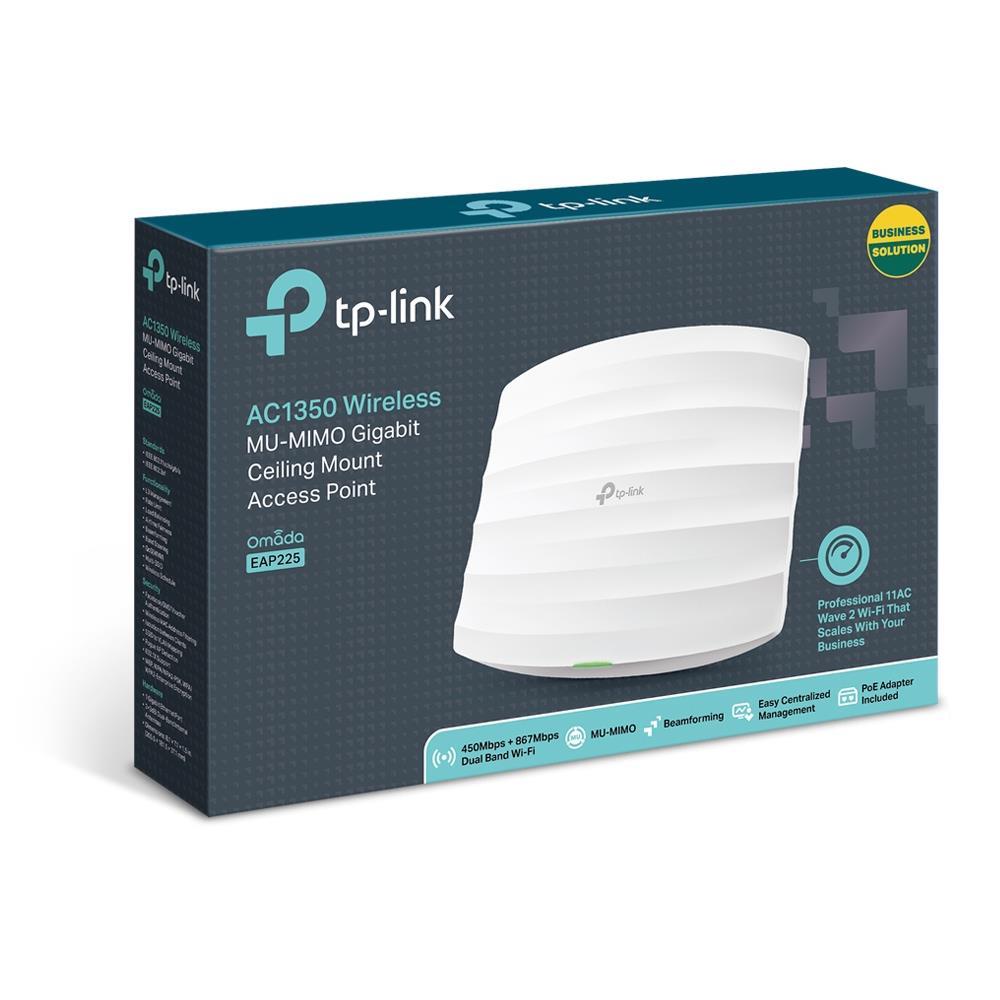 Точка доступу TP-Link AC1350 EAP225 V3 гігабітна з кріпленням на стелю — изображение 5