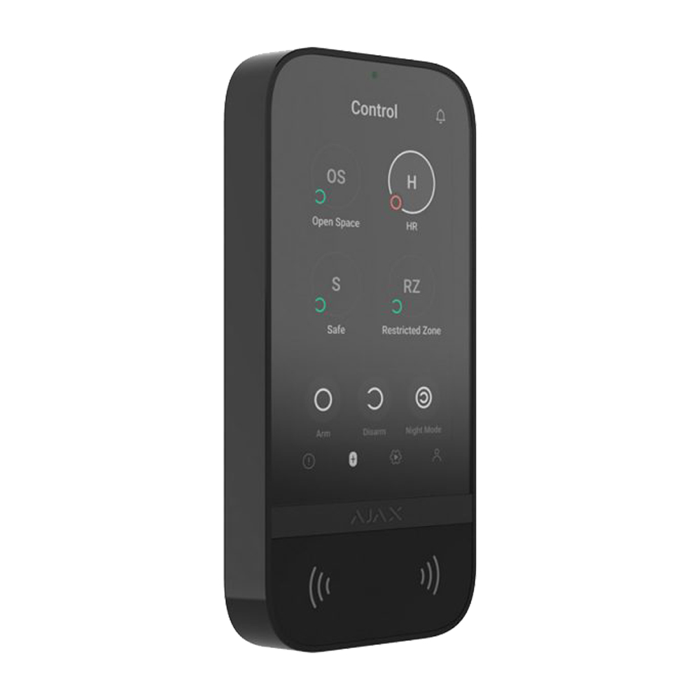 Клавіатура Ajax KeyPad TouchScreen black бездротова з сенсорним екраном — изображение 2
