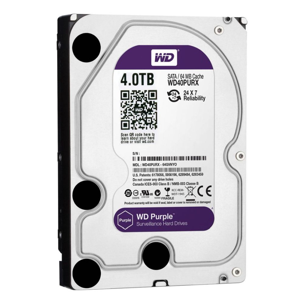 Жорсткий диск 4TB Western Digital WD40PURX для відеоспостереження