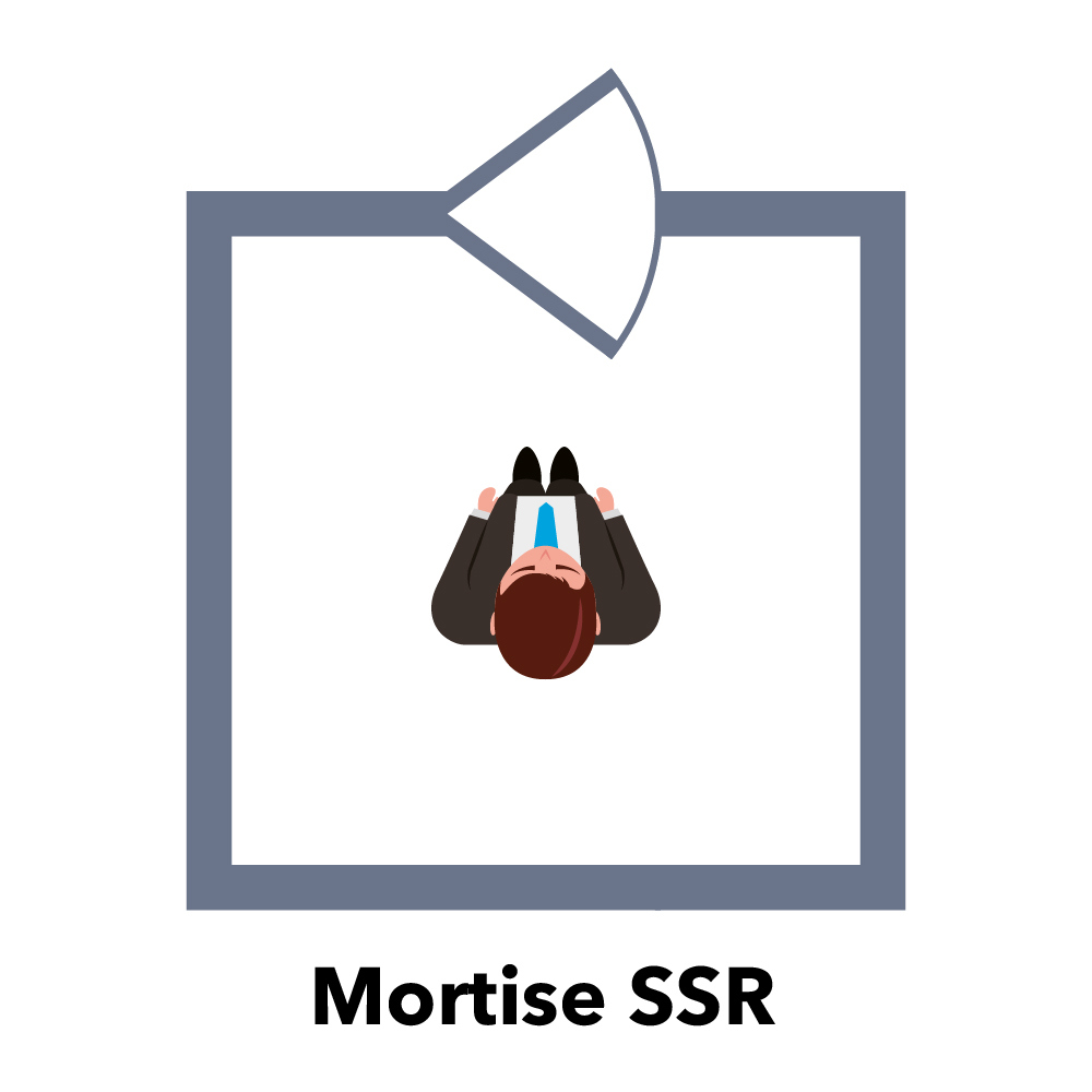 Ригельний замок ATIS Lock Mortise SS-R врізний для системи контролю доступу — изображение 5