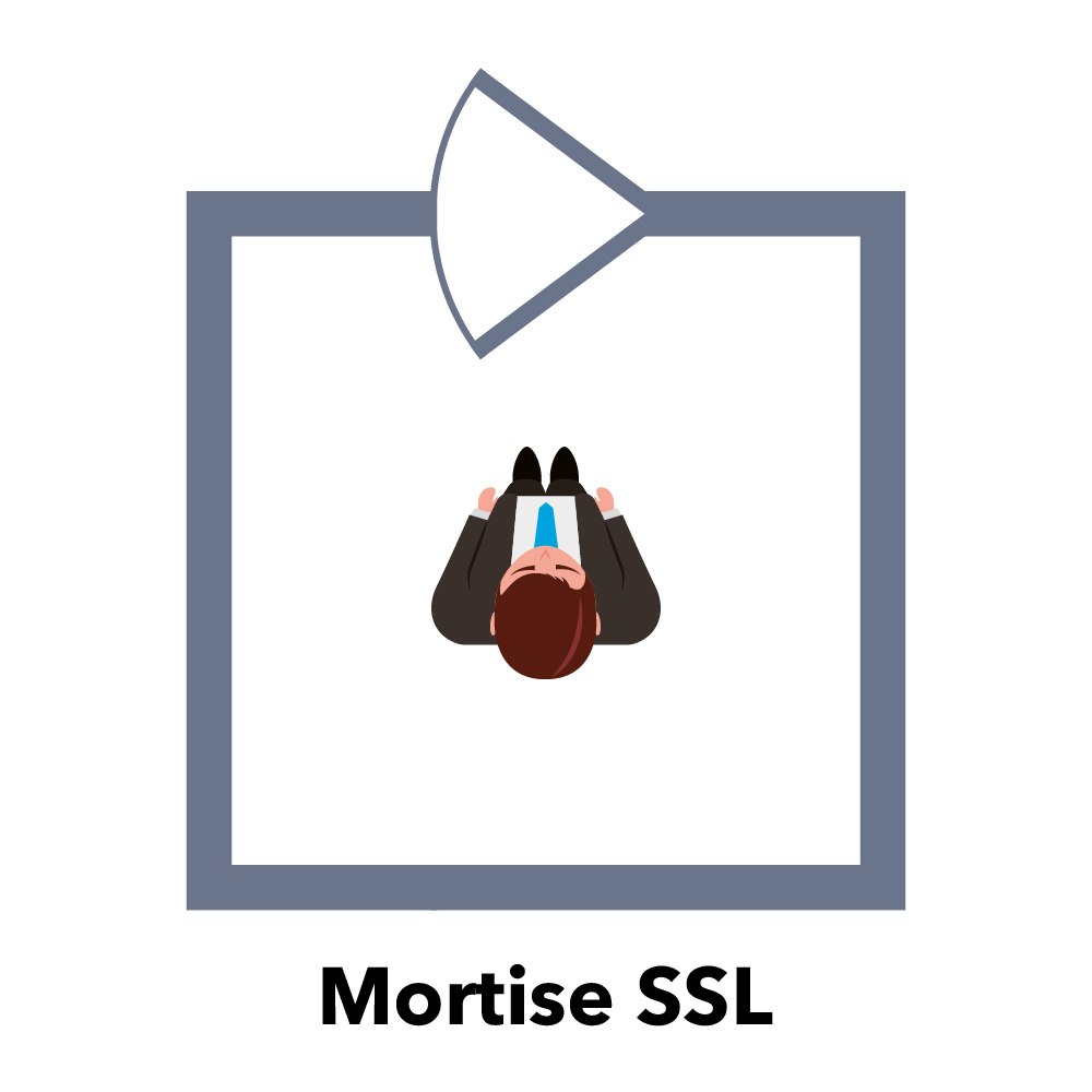 Ригельний замок ATIS Lock Mortise SS-L врізний для системи контролю доступу — изображение 5