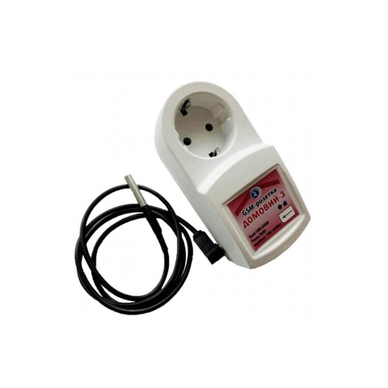GSM-розетка DOMOVOI-3 (ДОМОВИЙ-3) з датчиком температури