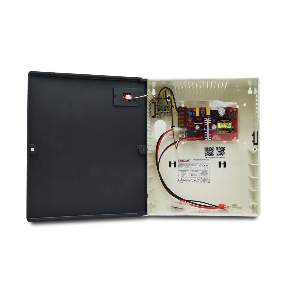 Безперебійний блок живлення Faraday Electronics UPS 35W Smart ASCH PLB під акумулятор 7А/г в пластиковому боксі — изображение 3