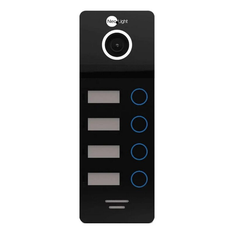 Відеопанель 2 Мп NeoLight MEGA/4 FHD black на 4 абоненти