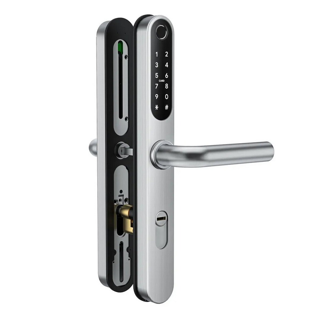Розумний дверний біометричний замок SEVEN LOCK SL-7761BF silver (без врізної частини) — изображение 2