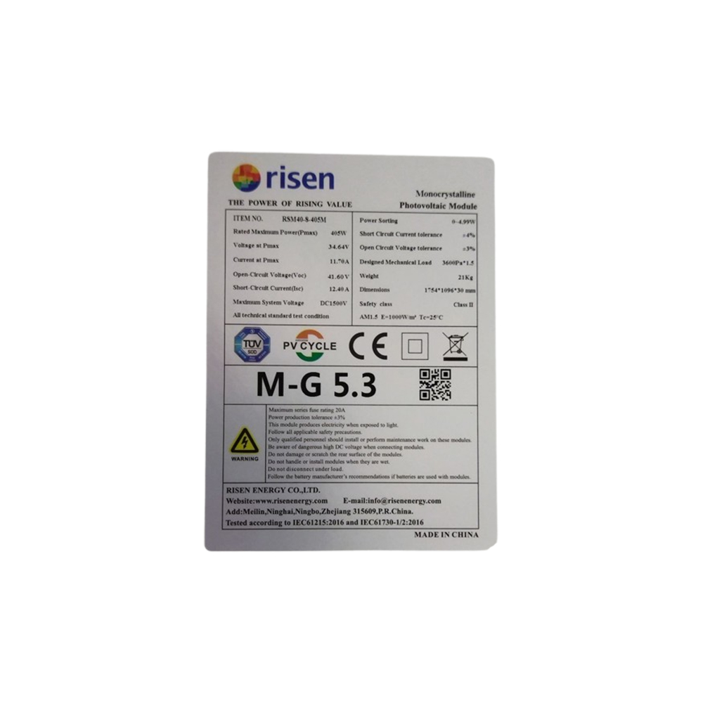 Сонячна панель Risen RSM40-8-405MB — изображение 3