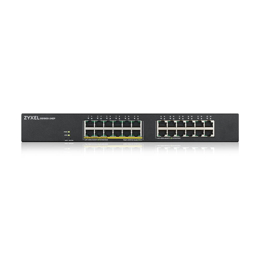 Смарт-керований комутатор на 24 порти з PoE ZyXEL GS1900-24EP (GS1900-24EP-EU0101F) — изображение 3