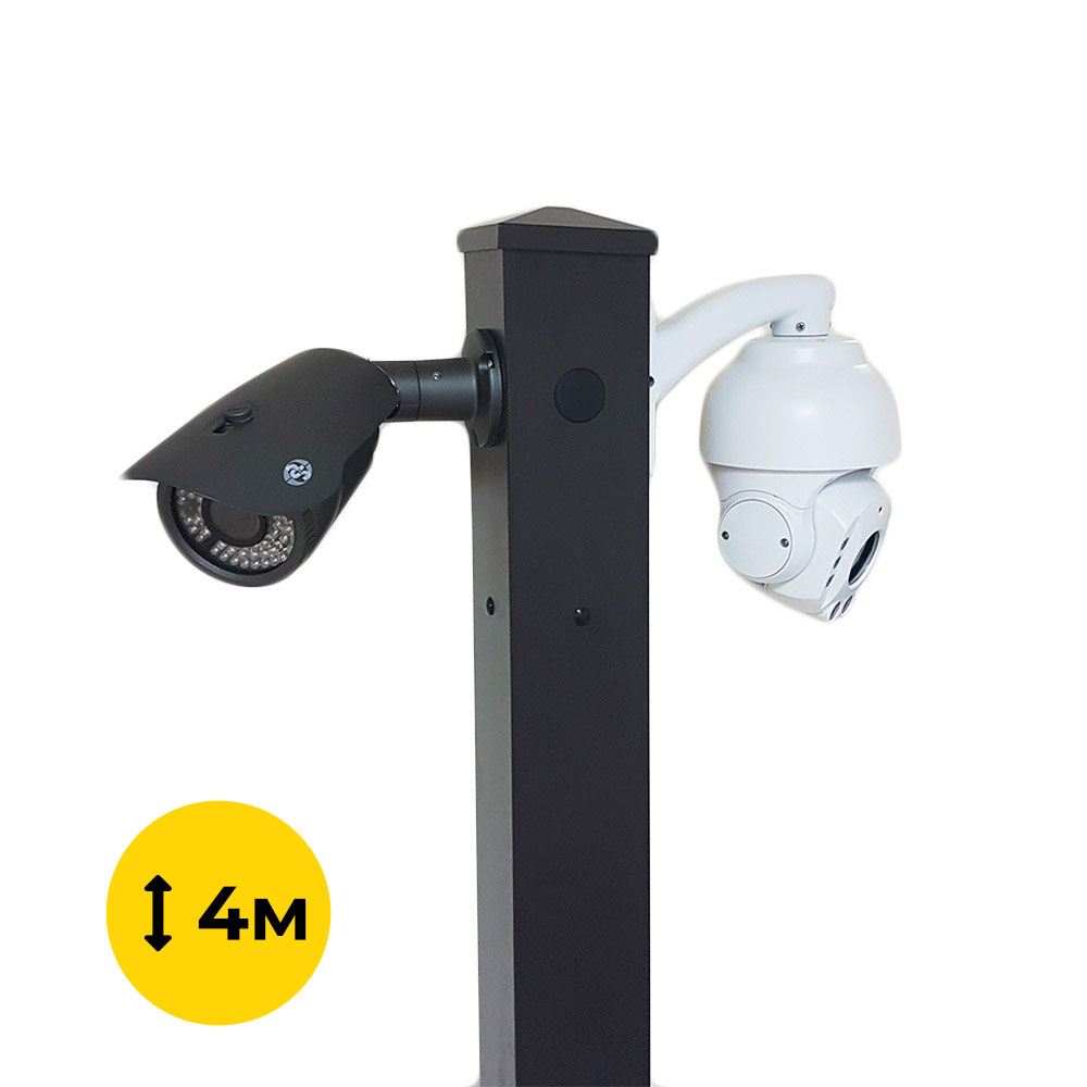 Комплект: Світильник світлодіодний Lightwell ZY-DY11-65K-150W + Стовп 103Р 4м + Кронштейн DS-1275ZJ + Бандажна стрічка SB 207 20х0,7 бухта 50м + Замок BCS-20 + Кронштейн ZelK КСУР (труба: 50) (довжина труби: 700) — изображение 2