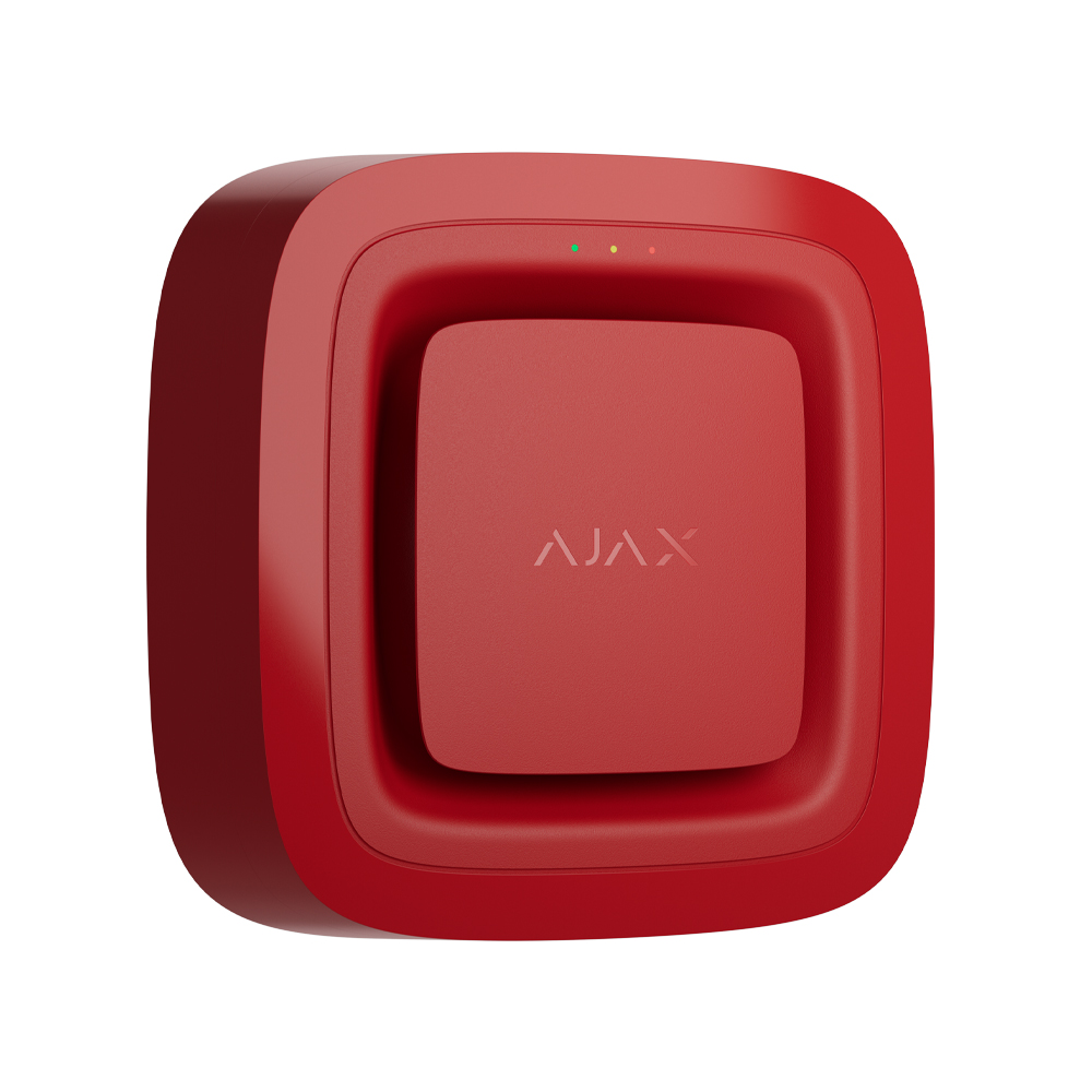 Бездротовий адресний пожежний оповіщувач Ajax EN54 FireProtect (Sounder) Jeweller red звуковий — изображение 2