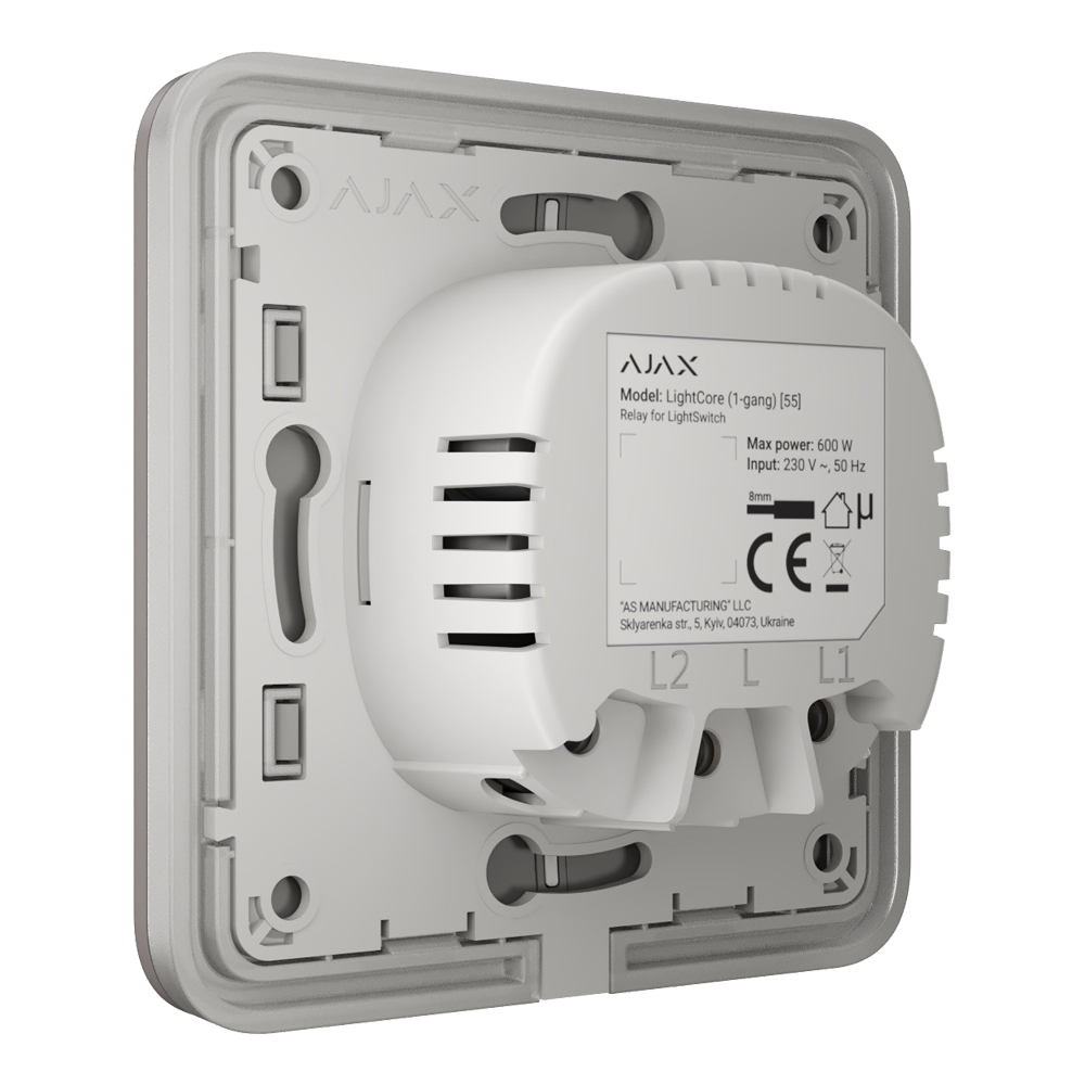 Вимикач Ajax LightSwitch 2-way Grey прохідний — изображение 3