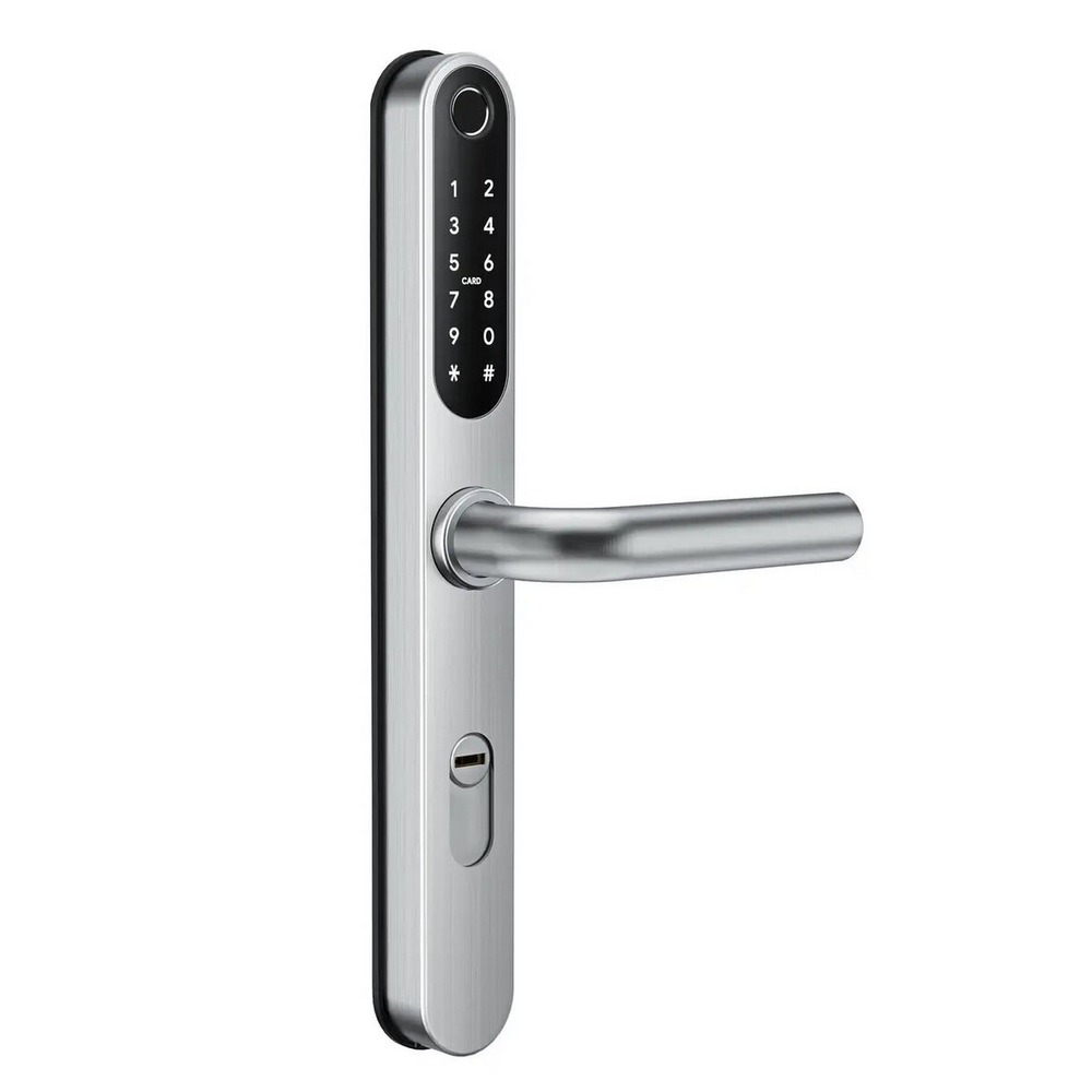 Розумний дверний біометричний замок SEVEN LOCK SL-7761BF silver (без врізної частини) — изображение 3