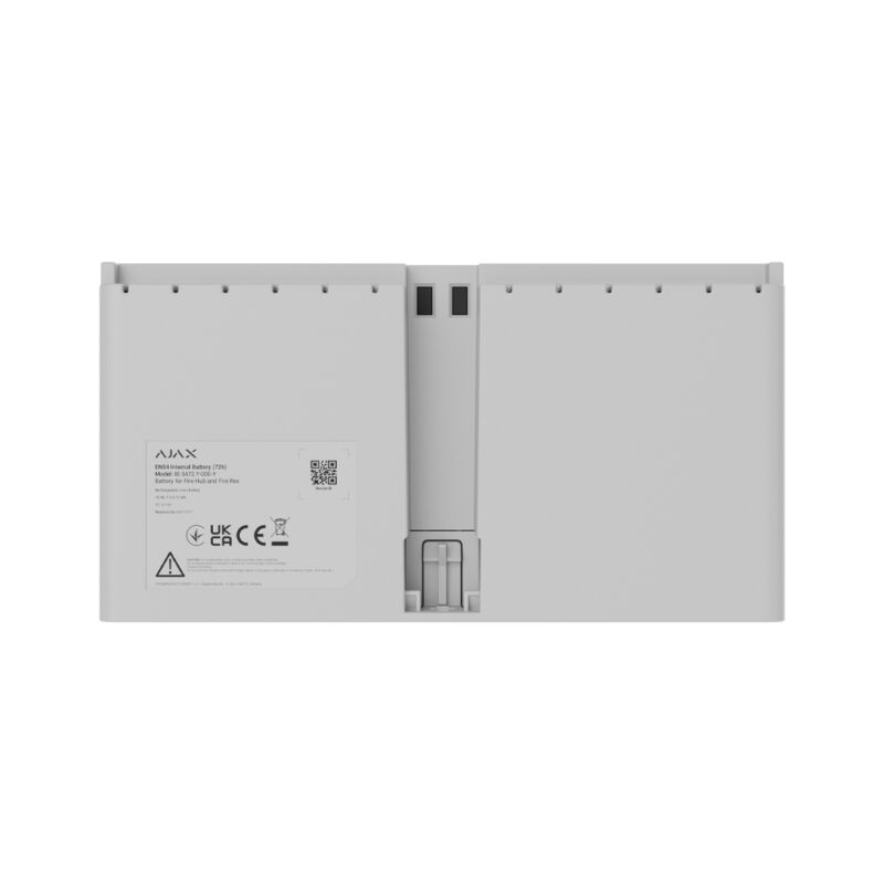 Перезарядна Li-ion батарея Ajax EN54 Internal Battery (72h) white для встановлення в EN54 Fire Hub / EN54 Fire ReX