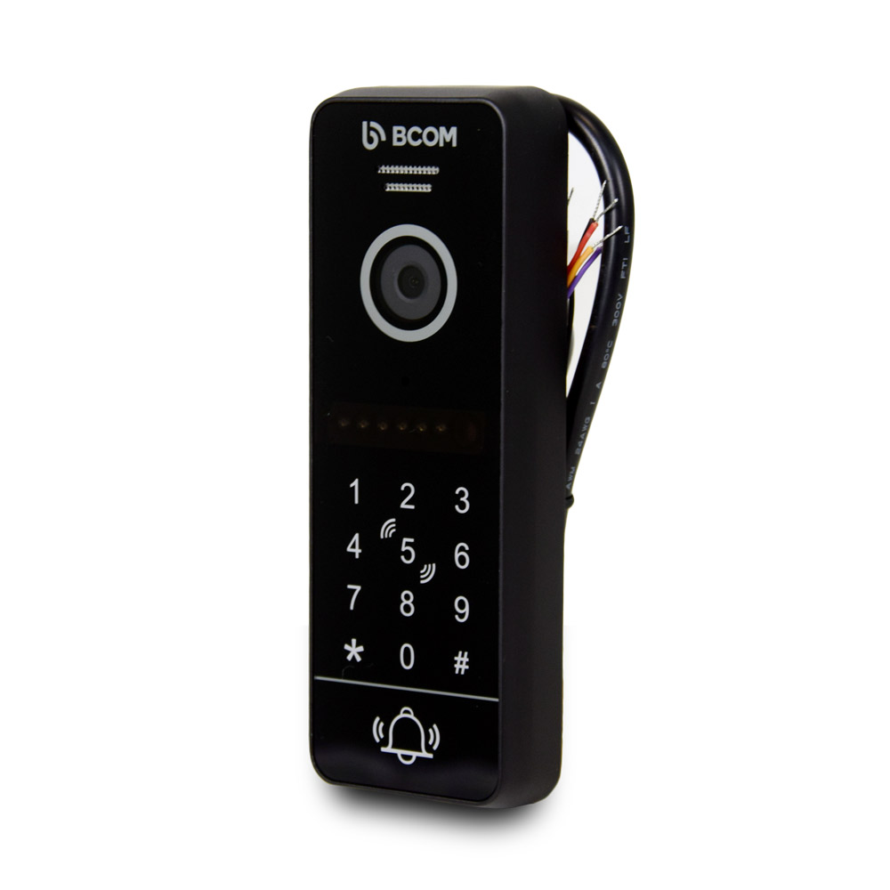 Відеопанель BCOM BT-400FHD-AC Black з вбудованою клавіатурою і зчитувачем Mifare — изображение 2