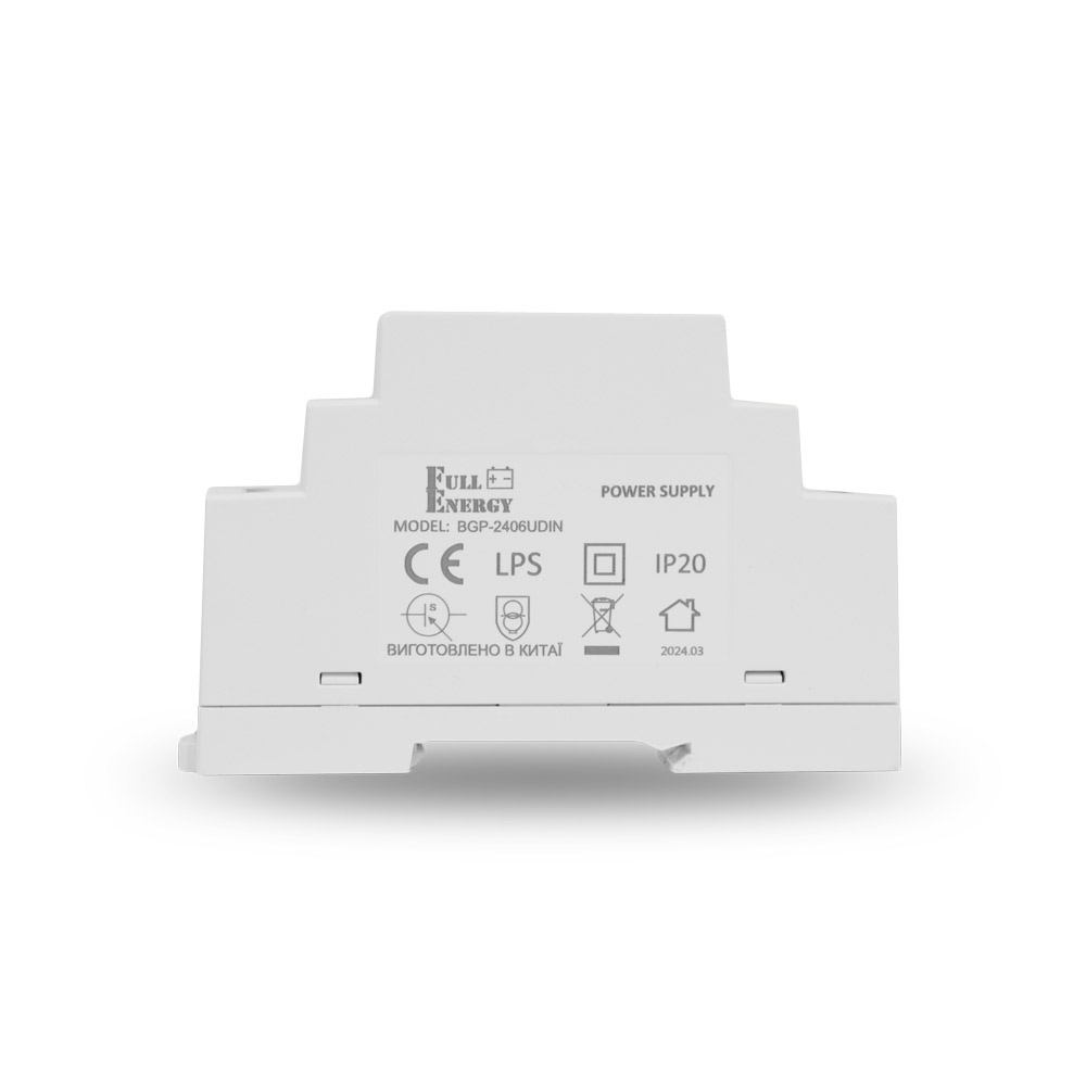 Блок живлення Full Energy BGP-2406UDIN 24 В / 0.63 А для кріплення на DIN рейку — изображение 3