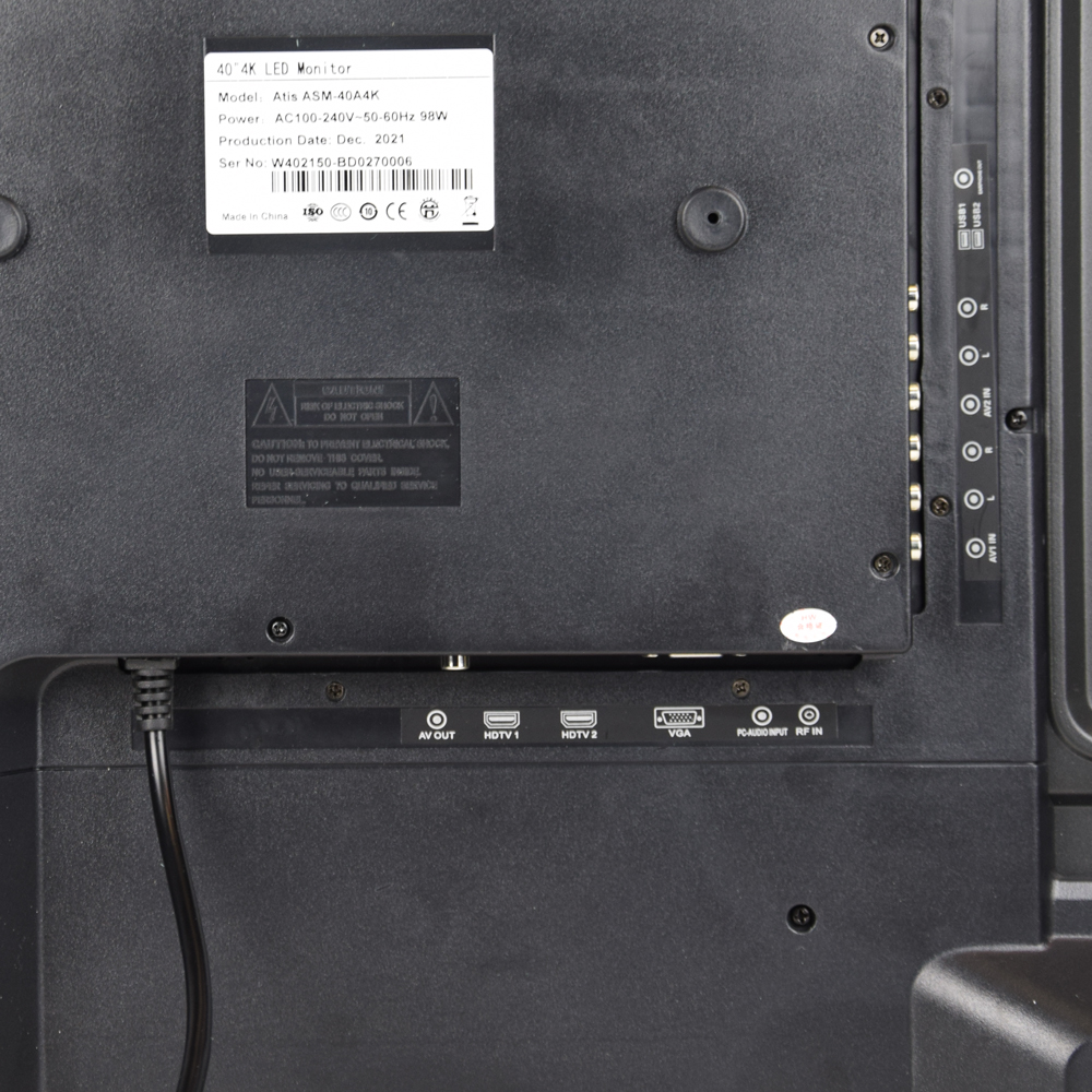 Монітор Atis ASM-40A4K для системи відеоспостереження — изображение 4