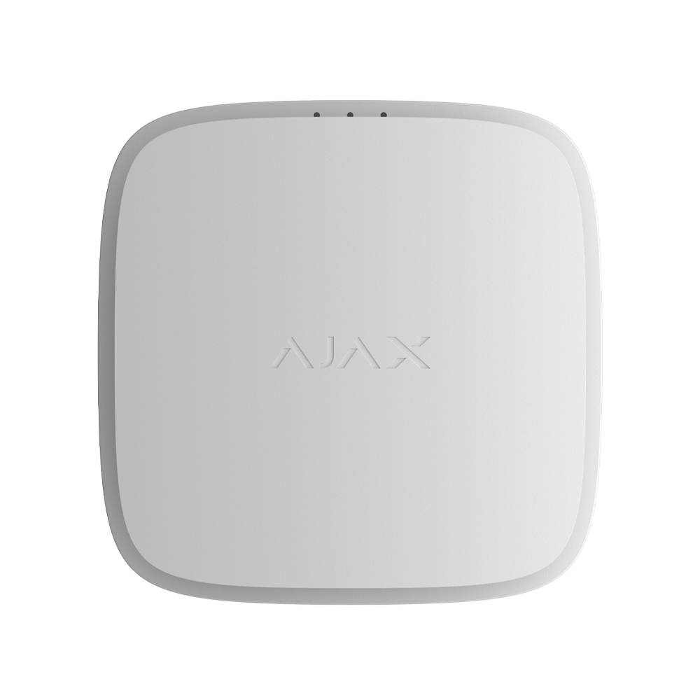 Бездротовий адресний пожежний сповіщувач Ajax EN54 FireProtect (Heat) Jeweller white точковий тепловий
