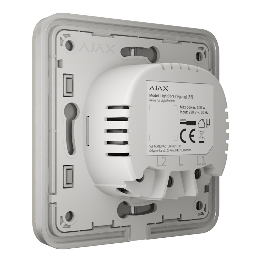 Вимикач Ajax LightSwitch 2-gang Oyster двоклавішний — изображение 3