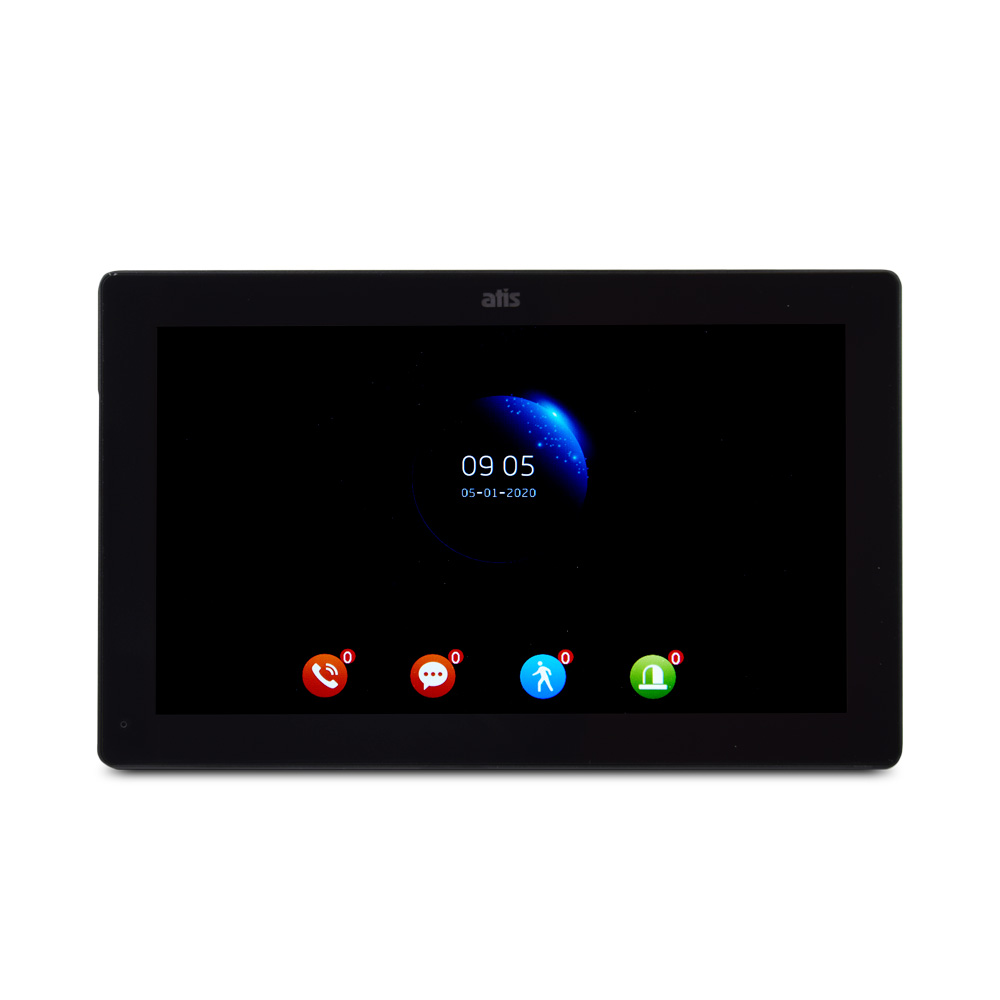 Wi-Fi відеодомофон 10" ATIS AD-1070FHD/T-Black з підтримкою Tuya Smart