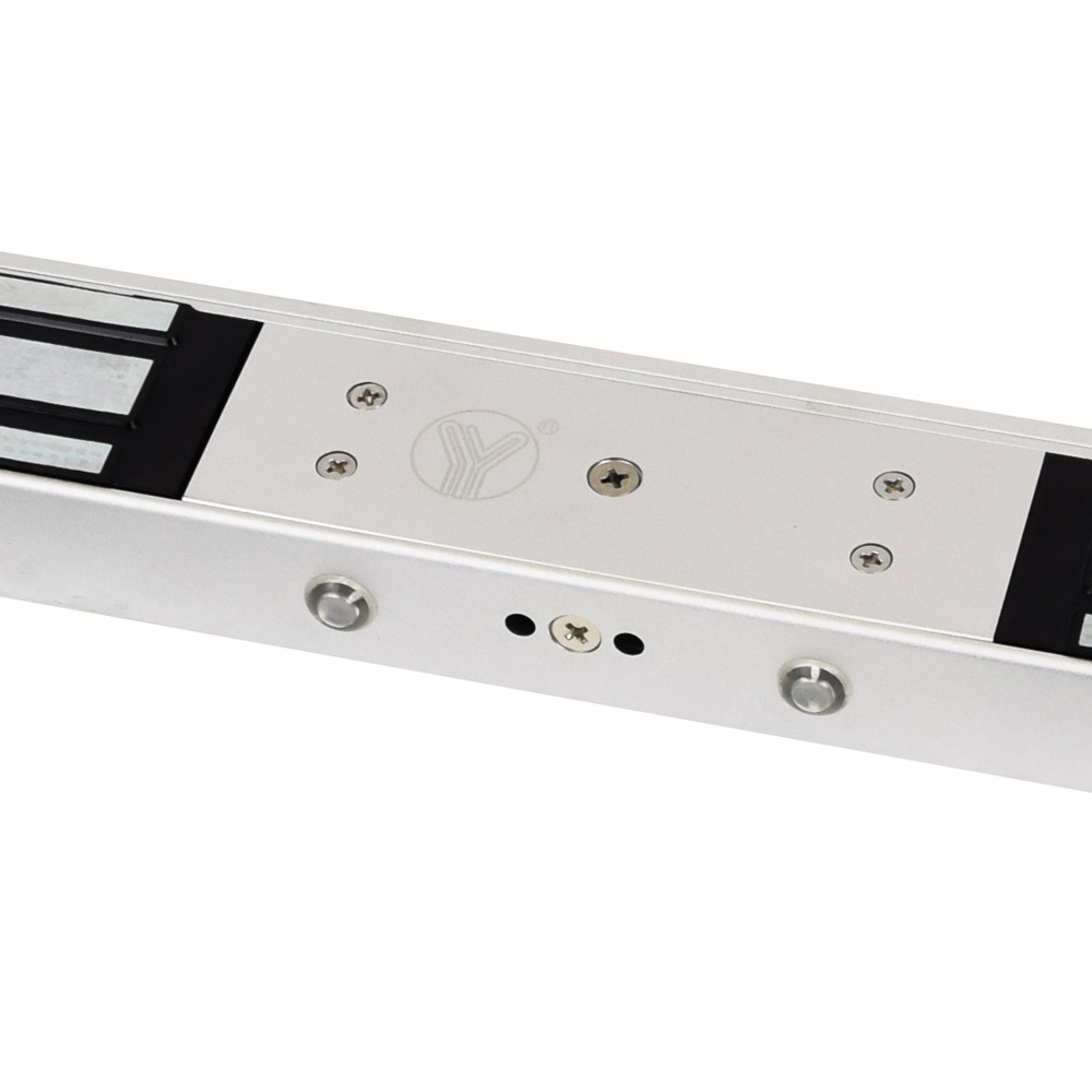 Електромагнітний замок для двостулкових дверей Yli Electronic YM-280ND(LED)-DS зі світловою індикацією, датчиком стану замка і дверей для системи контролю доступу — изображение 2