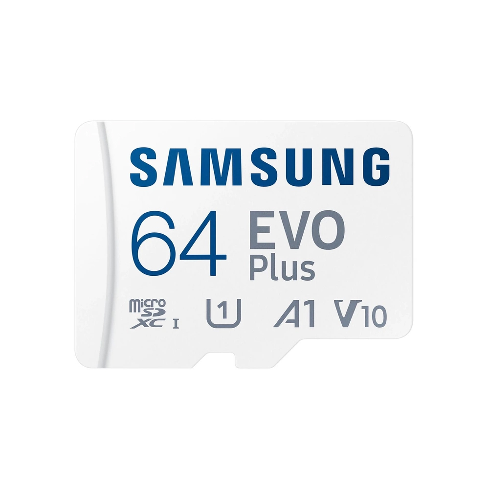 Карта пам'яті Samsung Evo Plus microSDXC 64GB UHS-I U1 V10 A1 + SD адаптер (MB-MC64KA/EU) — изображение 2