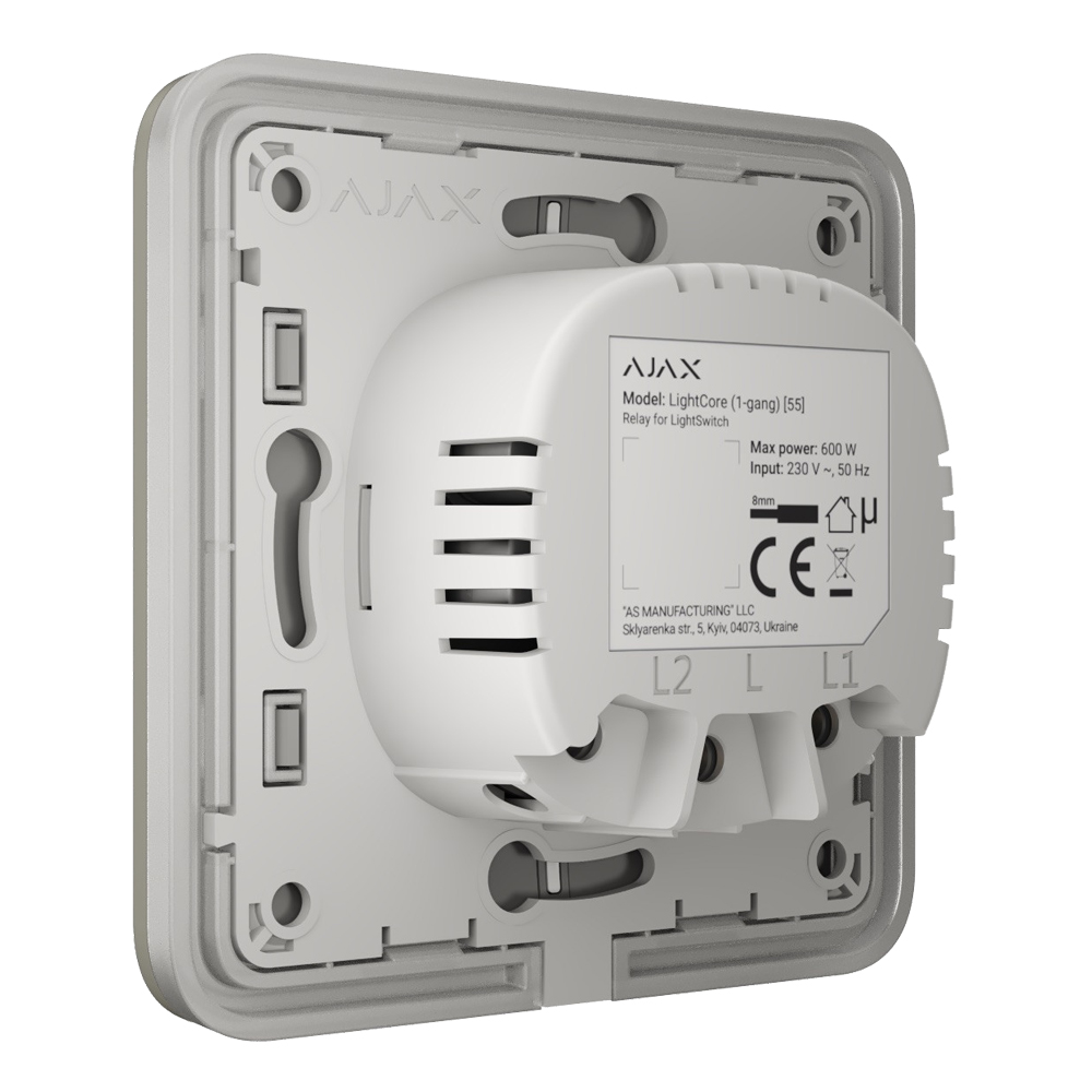 Вимикач Ajax LightSwitch 2-gang Olive двоклавішний — изображение 3