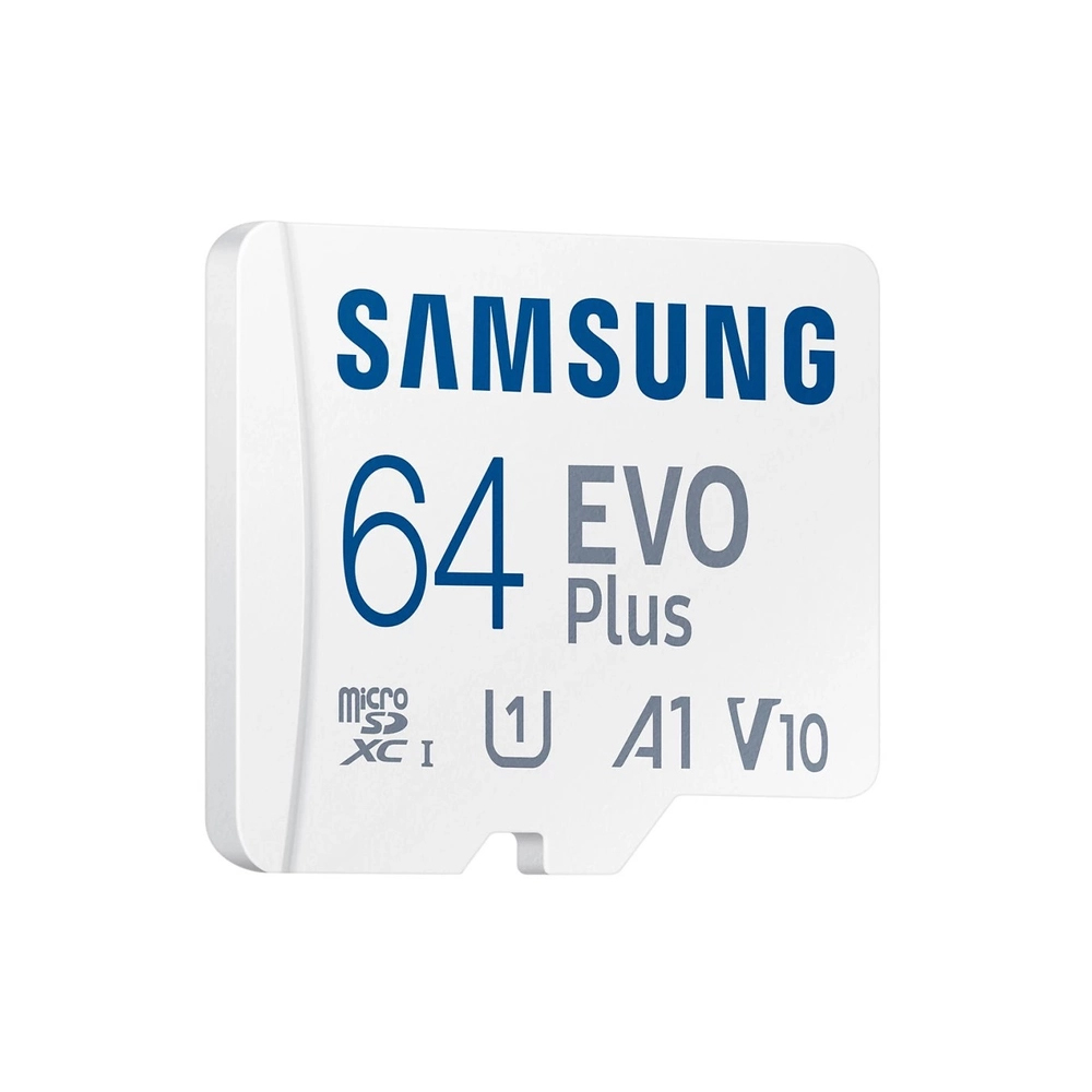 Карта пам'яті Samsung Evo Plus microSDXC 64GB UHS-I U1 V10 A1 + SD адаптер (MB-MC64KA/EU) — изображение 3