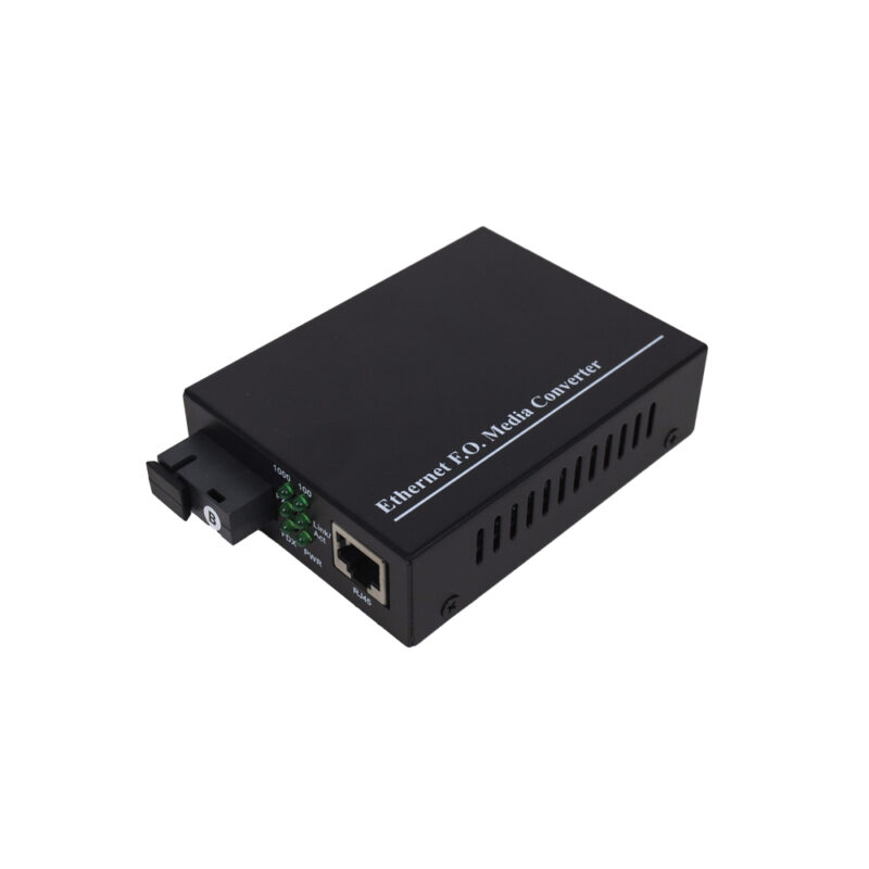 1G Медіаконвертер AL MC-SC20G T1550, 1*10/100/1000Mbps RJ45 Port, 1*1000Mbps SM port, BiDi T1550nm/R1310nm, SC, 20km, з DC5V 1A Power