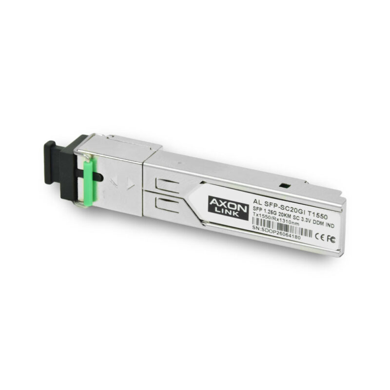 SFP модуль AL SFP-SC20GI T1550, 1.25G, BiDi T1550nm/R1310nm, SM, 20km, SC, -40~85°C