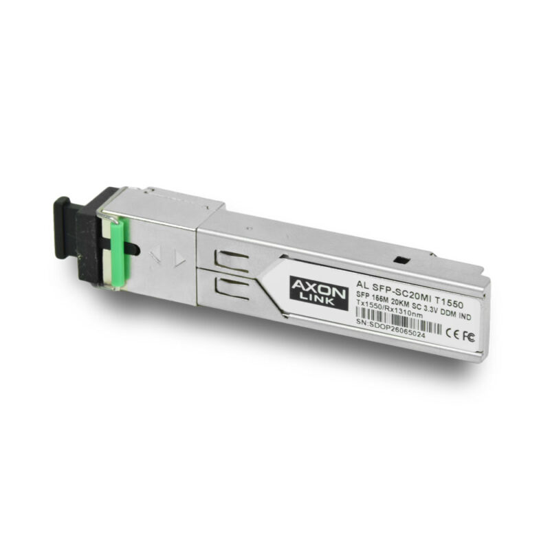 SFP модуль AL SFP-SC20MI T1550, 155M, BiDi T1550nm/R1310nm, SM, 20km, SC, -40~85°C