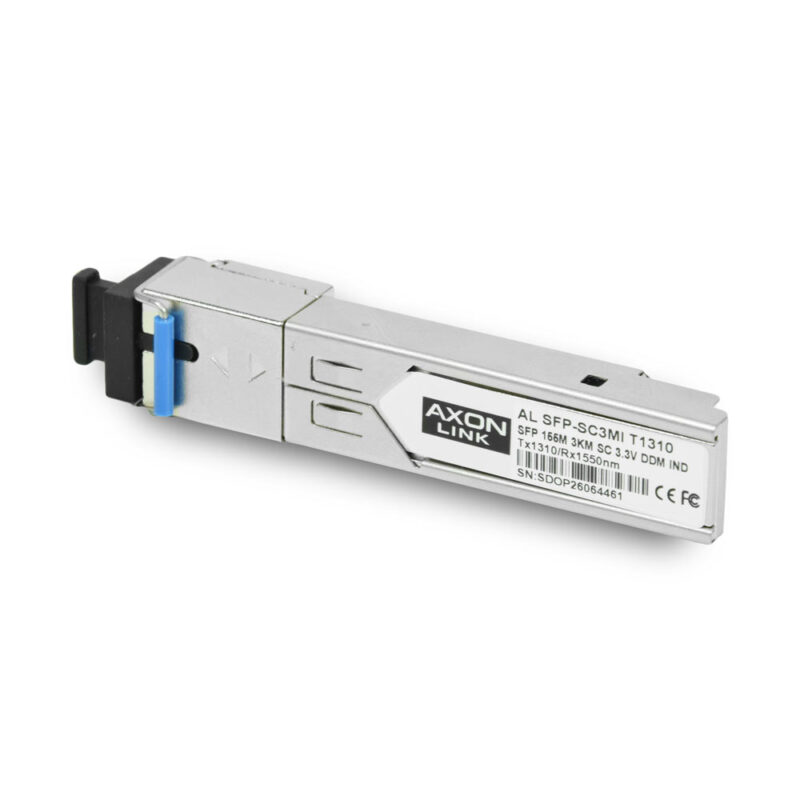 SFP модуль AL SFP-SC3MI T1310, 155M, BiDi T1310nm/R1550nm, SM, 3km, SC, -40~85°C