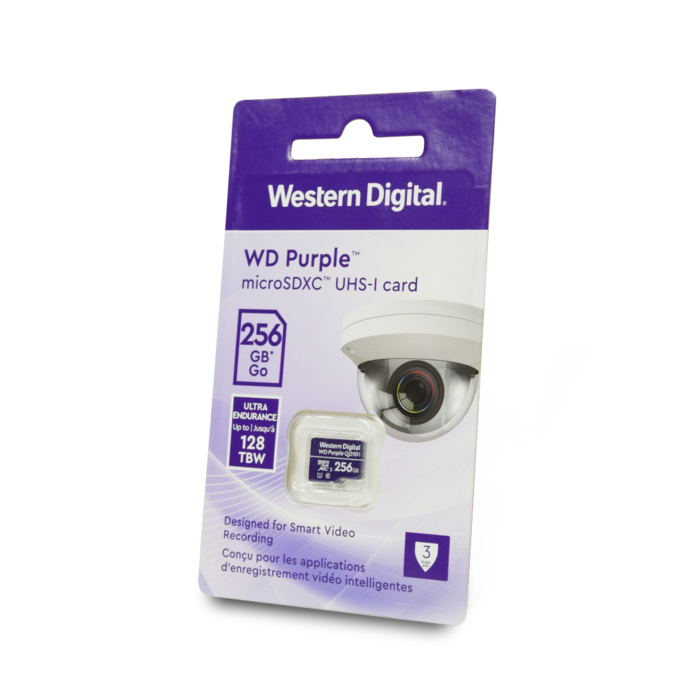 Карта пам'яті Western Digital MICRO SDXC 256GB UHS-I WDD256G1P0C WDC спеціалізована для відеоспостереження — изображение 2