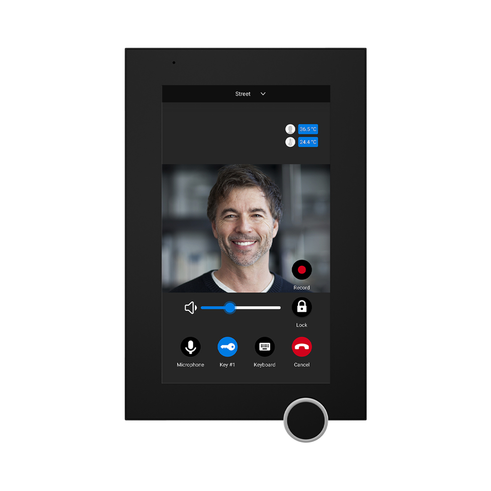 IP-відеодомофон Bas-IP AZ-07L Android 7" black з можливістю горизонтального та вертикального монтажу — изображение 5