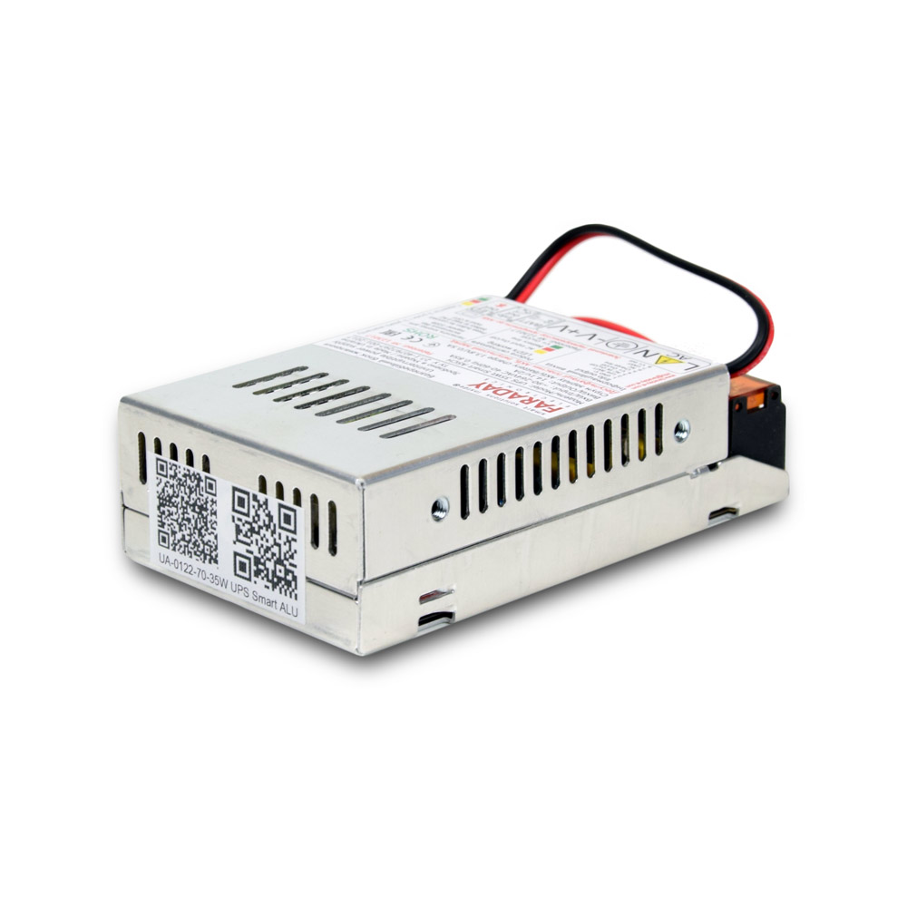 Безперебійний блок живлення Faraday Electronics UPS 35W Smart ASCH ALU під акумулятор 7А/г в алюмінієвому корпусі — изображение 2