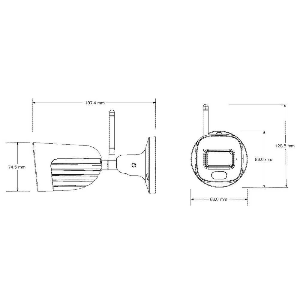 IP-відеокамера 4 Мп Provision-ISR BSH-340WIPSN-28 (2.8 мм) з вбудованим мікрофоном для системи відеонагляду — изображение 3