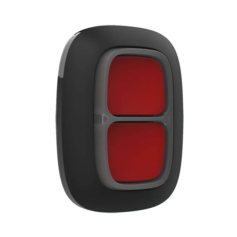 Бездротова екстрена кнопка Ajax DoubleButton (8EU) ASP black з захистом від випадкових натискань — изображение 4